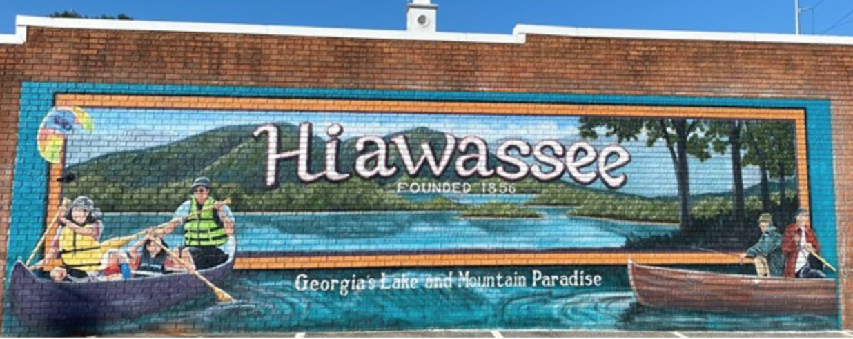 Hiawassee Georgia Wall Mural